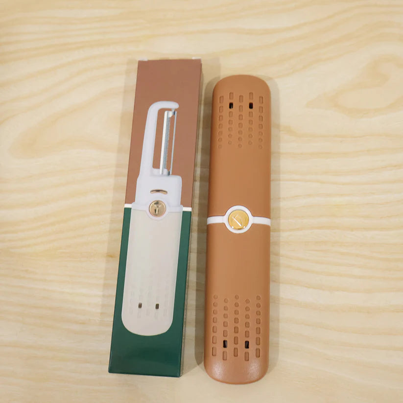 10052 Multifunctional Peeler Two In One Fruit Knife Fruit And Vegetable Cutting Knife+sawtooth Peeler Apple Carrot Potato Fruit Slice Antiskid