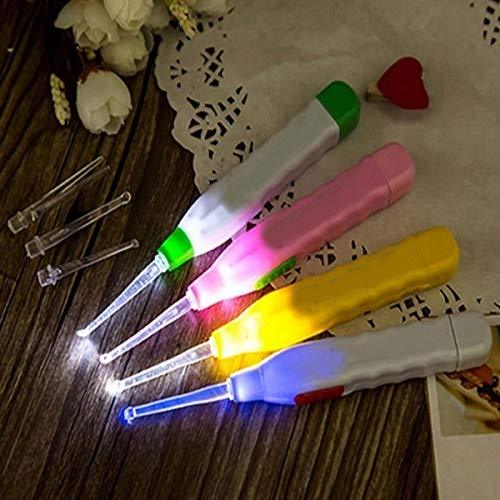 Led Flashlight Earpick With Tweezer - 611