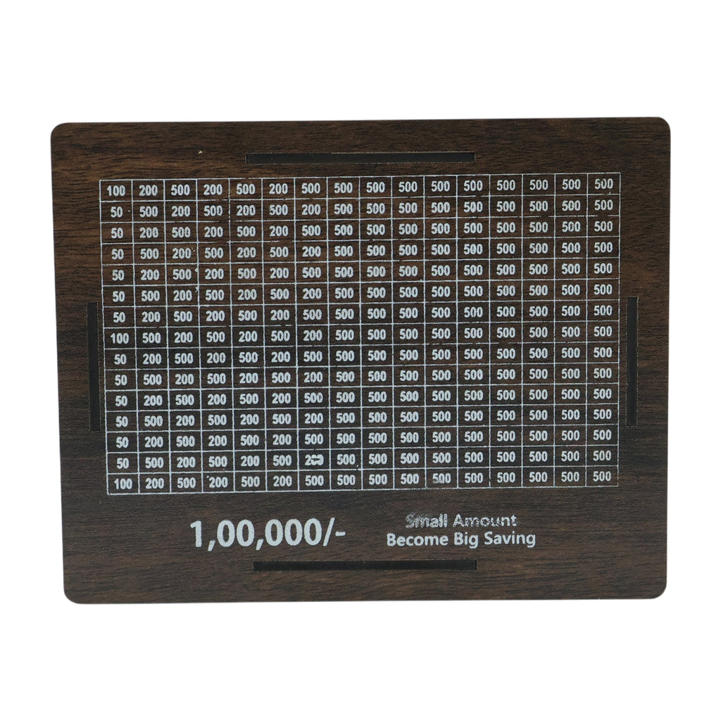 Wooden Big Piggy Bank Money Saving Box (1 Pc)