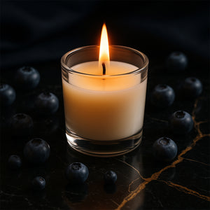 Inlief  Blueberry Soy-blend Votive Candle Glass  50 Gm (2 Pc)