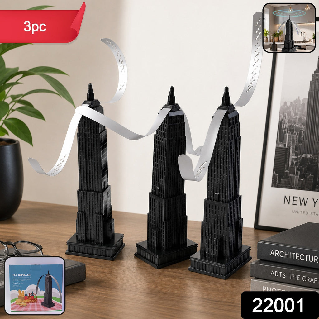 Fly Repeller Tabletop Food Protection Fan Keep Flies Away From Food Dining Table (3 Pc)