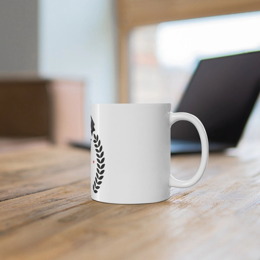 Ceramic 23rd Anniversary Printed Coffee Mug (Color: White, Capacity:330ml)