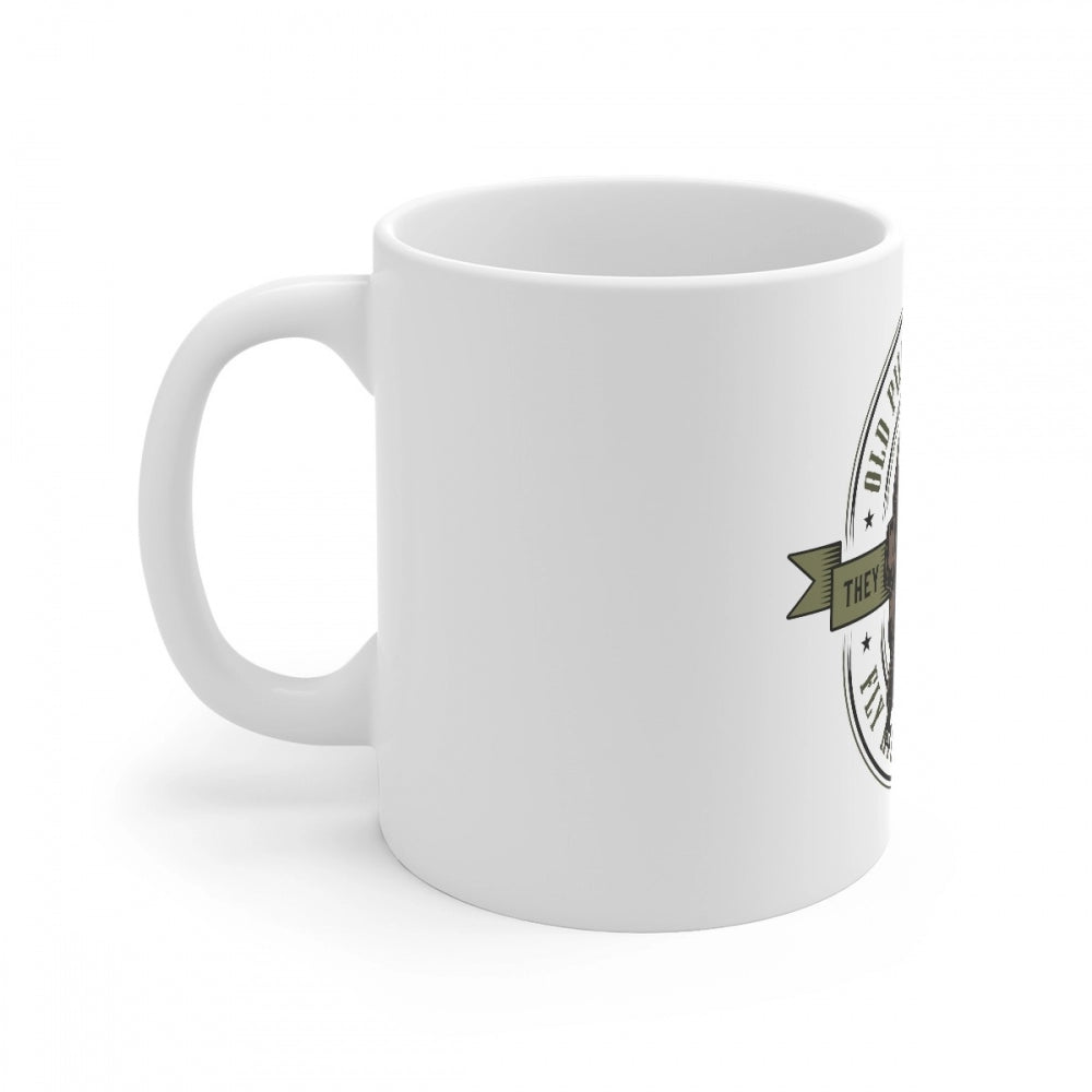 Ceramic Gorila Desing Printed Coffee Mug (Color: White, Capacity:330ml)