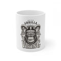 Ceramic Gorila Desing Printed Coffee Mug (Color: White, Capacity:330ml)