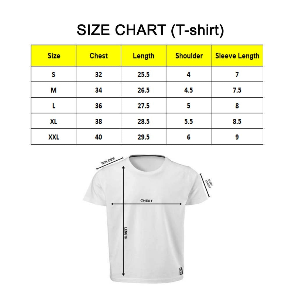 Men's PC Cotton Single Married Majbur Printed T Shirt (Color: White, Thread Count: 180GSM)