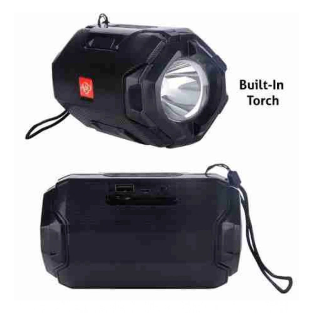Plastic Rubber Wireless AO105 Bluetooth Speaker (Black)