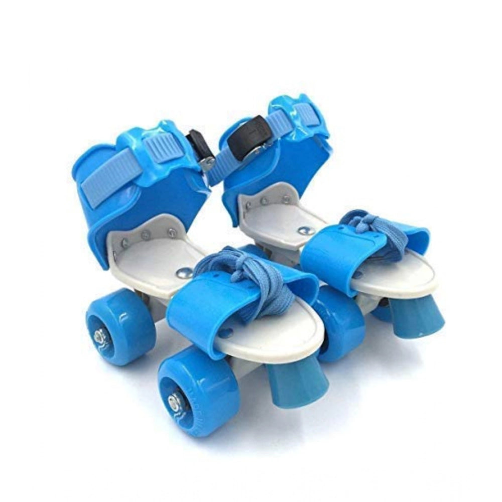 Plastic Roller Adjustable Inline Skating Shoes For Sport (Multicolor )