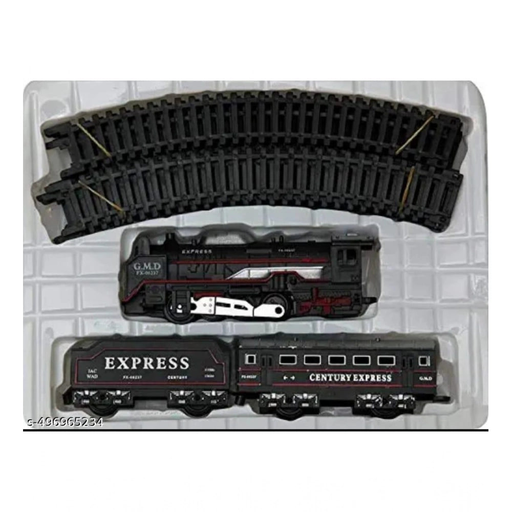 Plastic Amazing Musical Classic Toy Train 13Pcs Toy Set (Multicolor)