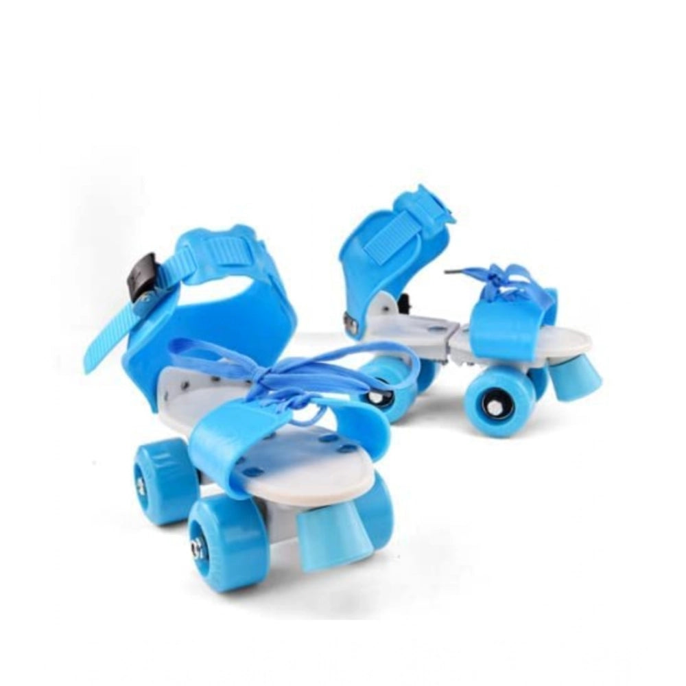 Plastic Roller Adjustable Inline Skating Shoes For Sport (Multicolor )