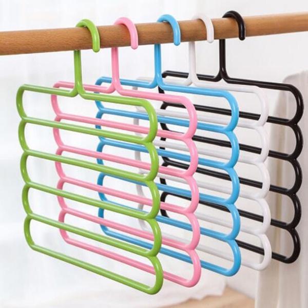 5 In 1 Multipurpose Plastic Hanger Assorted (5-layer) - 587