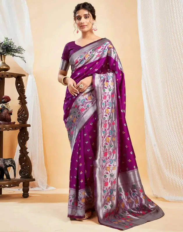 Jacquard Saree  Blooming Elegance Collection