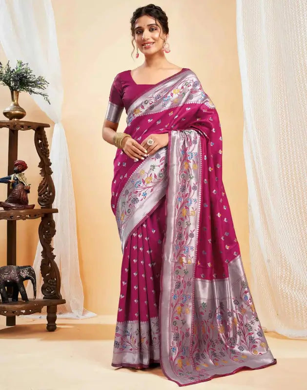 Jacquard Saree  Blooming Elegance Collection