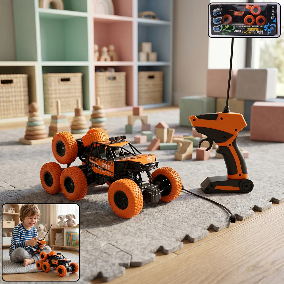 Rock Climber Car 8 Wheels Climbing Car (1 Pc  Remote Battery Not Included)