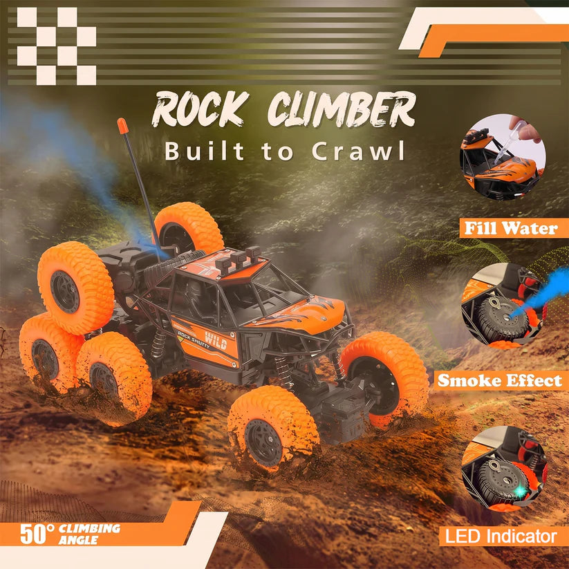 Rock Climber Car 8 Wheels Climbing Car (1 Pc  Remote Battery Not Included)