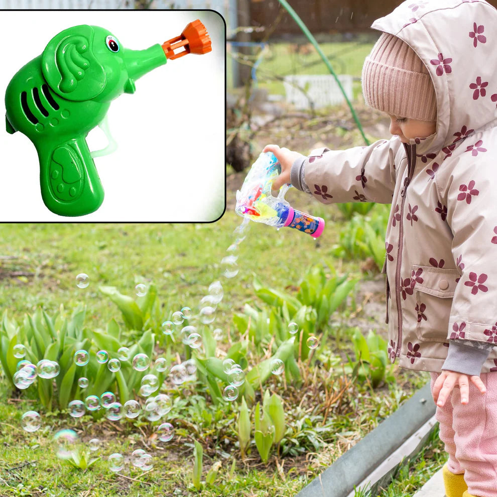 Bubble Gun Elephant Hand Pressing Bubble Gun Toy For Kids Bubble Liquid Bottle With Fun Loading - 4449