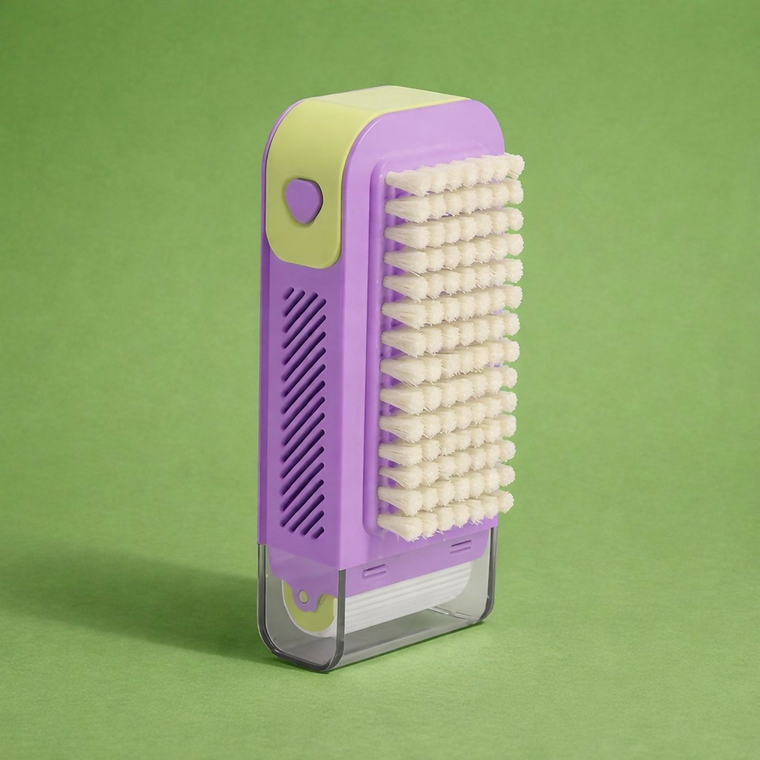 Liquid Dispensing Cleaning Brush with Built-In Soap Dispenser for Home Use (Color may vary)