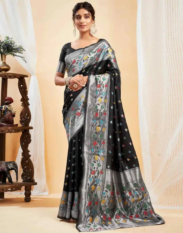 Jacquard Saree  Blooming Elegance Collection