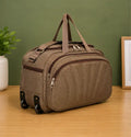 60L Travel Duffel Bag with Trolley Sleeve – Unisex Polyester Weekender Luggage Bag for Men & Women