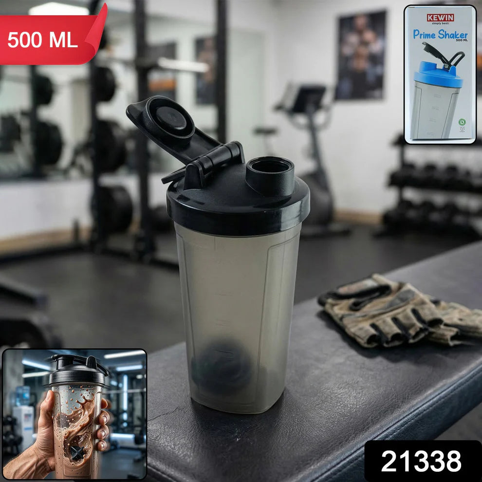 600 Ml Plastic Prime Gym Shaker Bottle (1 Pc)
