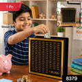 Wooden Money  Piggy Bank Money Box (1 Pc  With Marker Pen)