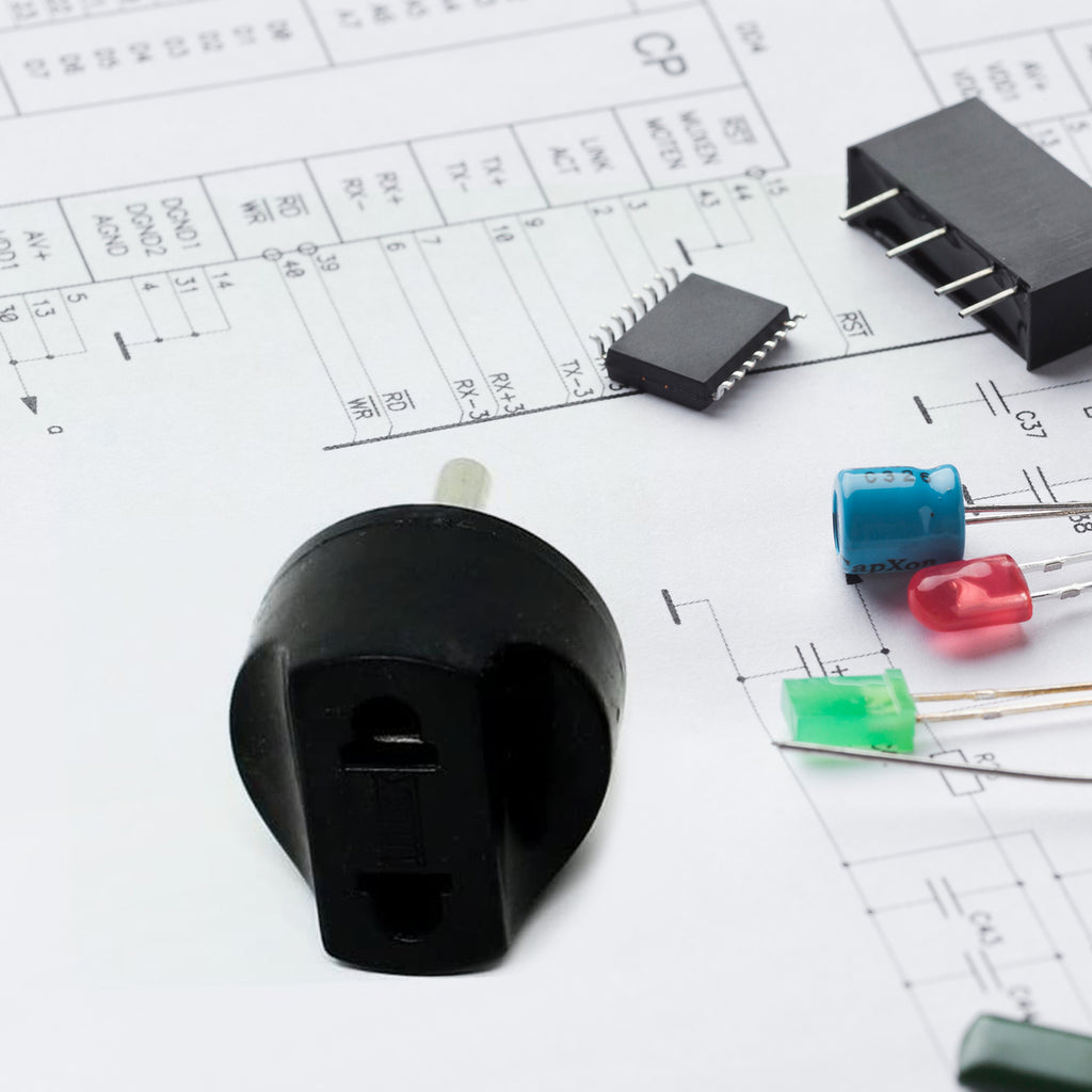 12563 2 Pin 4 Amp. Conversion Electrical Connector Plug 2 Pin Plug Converter Plug Adapter With Color Box (1 Pc )