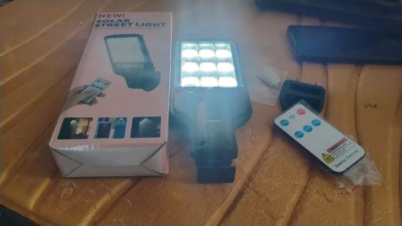 High-Power Solar LED Street Light with Motion Sensor & Remote Control
