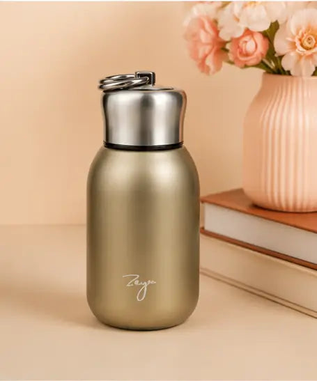 Premium Stainless Steel Vacuum Flask | Double Wall Hot & Cold Insulated Leakproof Bottle for Office , Pack of 1 (300ML)