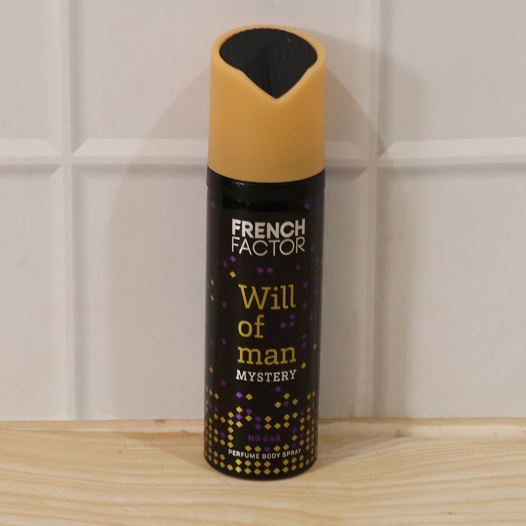 French Factor Will Of Man Mystery Perfume Body Spray (120 Ml)