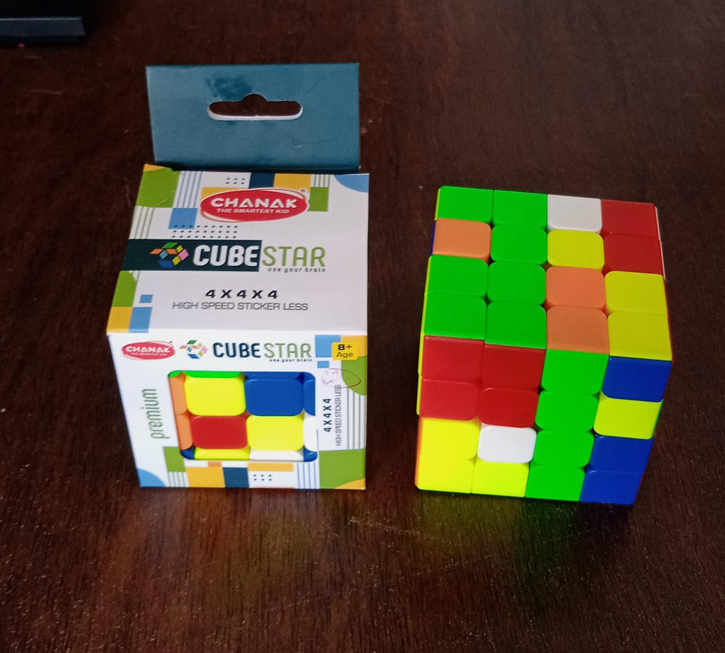 1975 Small Puzzles Cubes 444 High Speed Sticker Less Magic Cube Game Kids And Professionals Magic Cube Puzzle Toy Pack Of 1 8+ Years