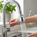 360 Degree Rotating Faucet Water Saving Tap Aerator (1 Set)