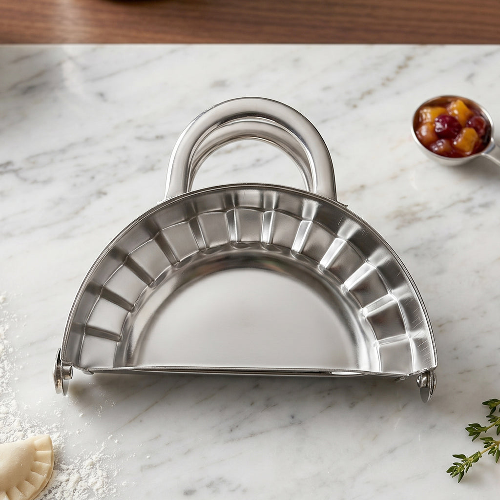 Ss Dumpling Mould Gujiya Maker Stainless Steel Momos Maker Kitchen Tool (1 Pc)
