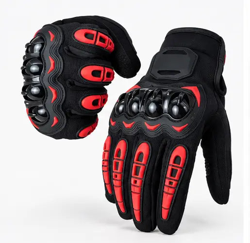 Motorcycle Riding Gloves – Full Finger Breathable Anti-Slip with Hard Knuckle Protection