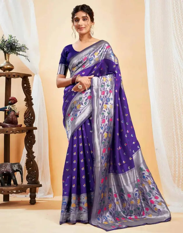 Jacquard Saree  Blooming Elegance Collection