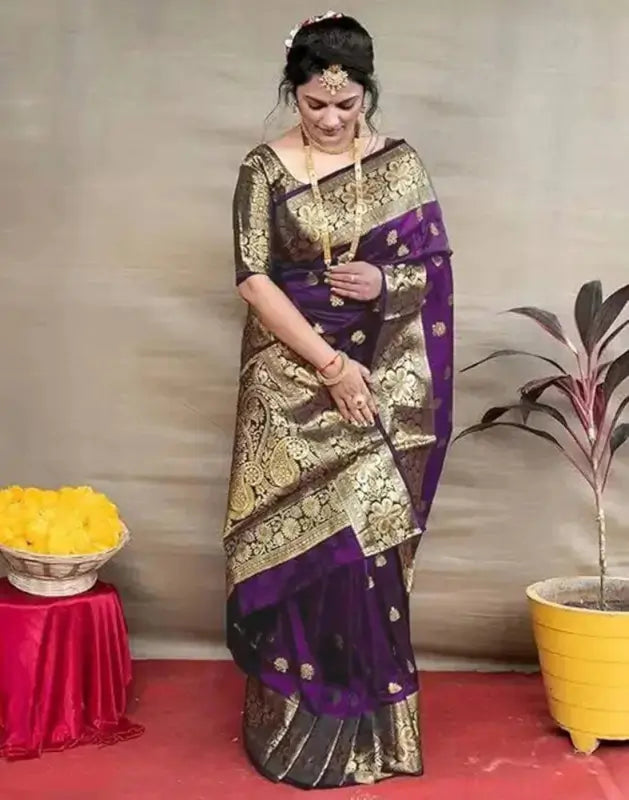 Jacquard Saree  The Royal Emerald Collection