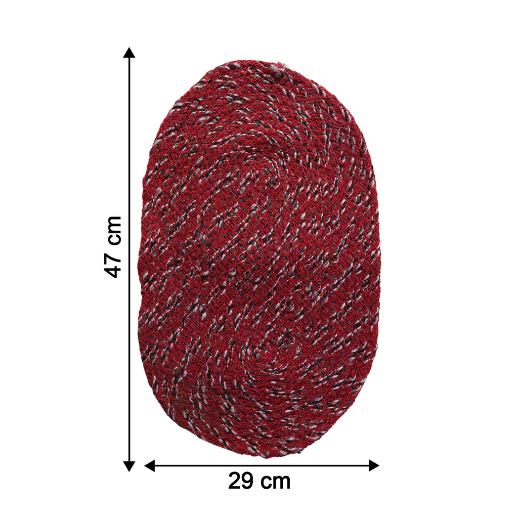 Stylish Oval Floor Mat  (1 Pc 50x30 Cm)