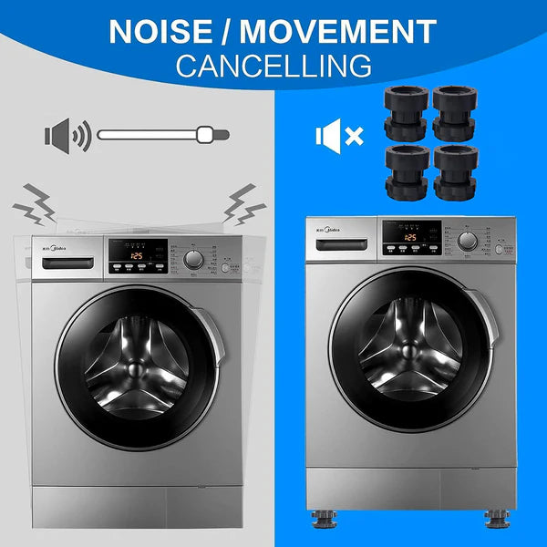 Adjustable Multipurpose Antivibration For Appiances (Set Of 4pc)