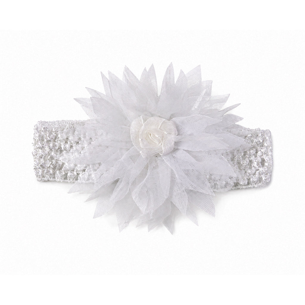 Cute Soft Elastic Floral Baby Headband Stylish Stretchable Hair Band (1 Pc)