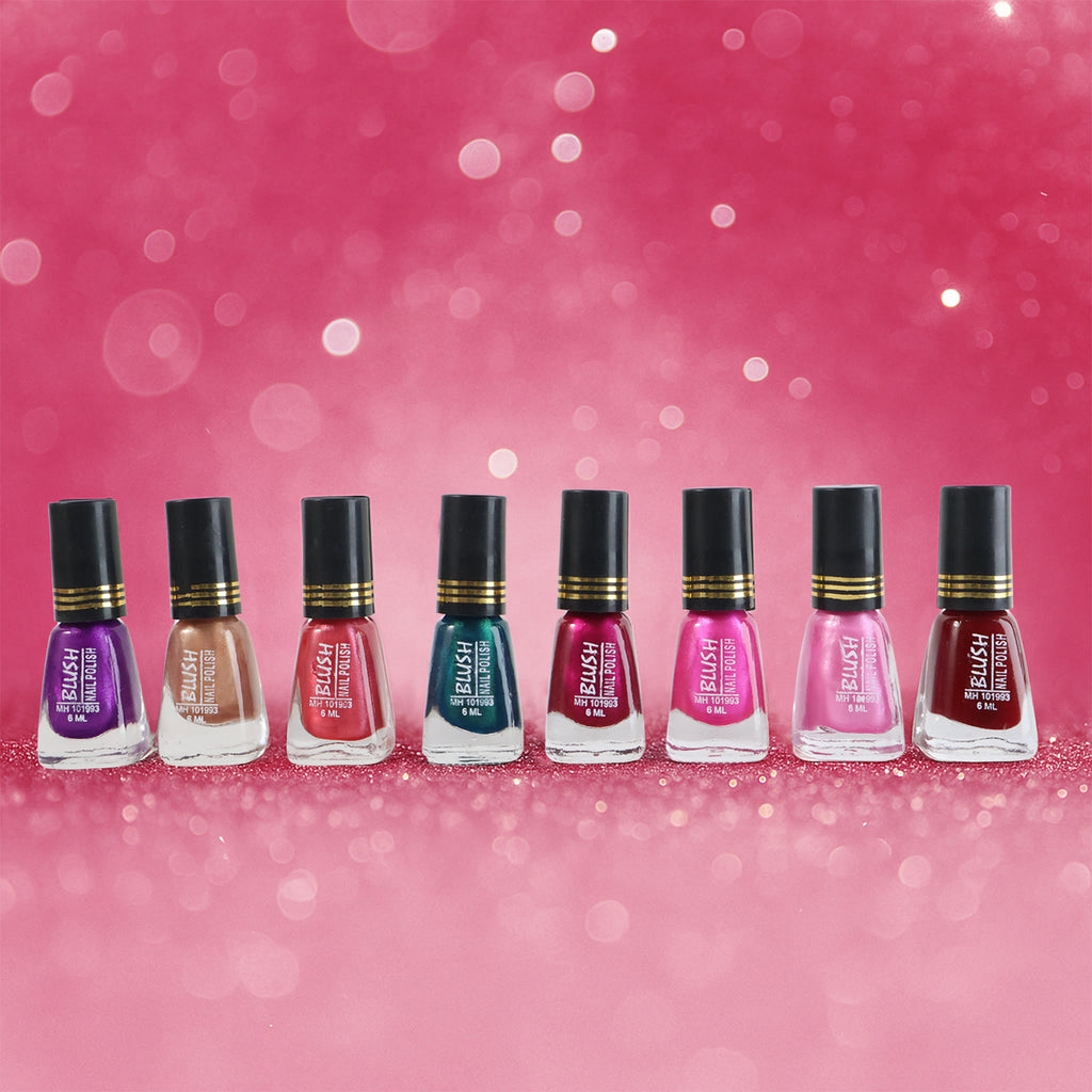 Blush Dark Mini Nail Polish (Mix Color  6 Ml  1 Pc)