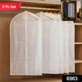 Foldable Non Woven Suit Cover  Coat Cover (5 Pc Set)