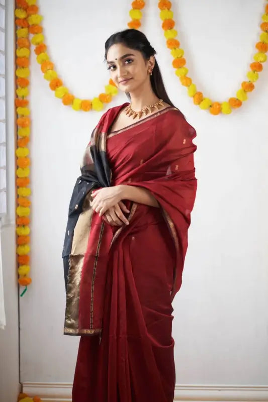 Cotton Saree  The Elegant Contrast Collection
