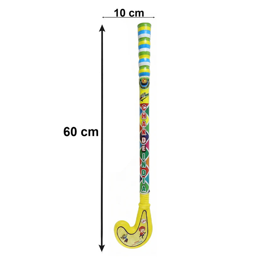 Combo Of Light Weight Plastic Bat Ball  Hockey For Kids