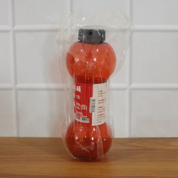 Unbreakable Plastic Dumbbell Shape Water Bottle - 0699
