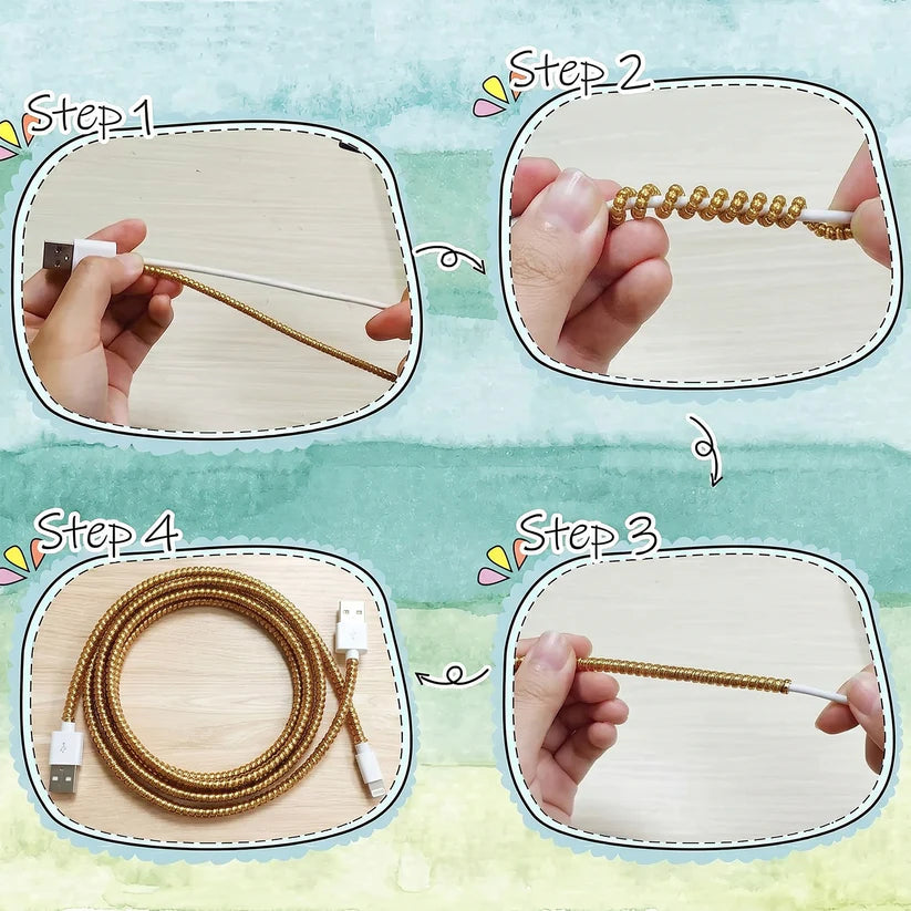 Flexible Spiral Cable Protector Sleeve (1 Pc)