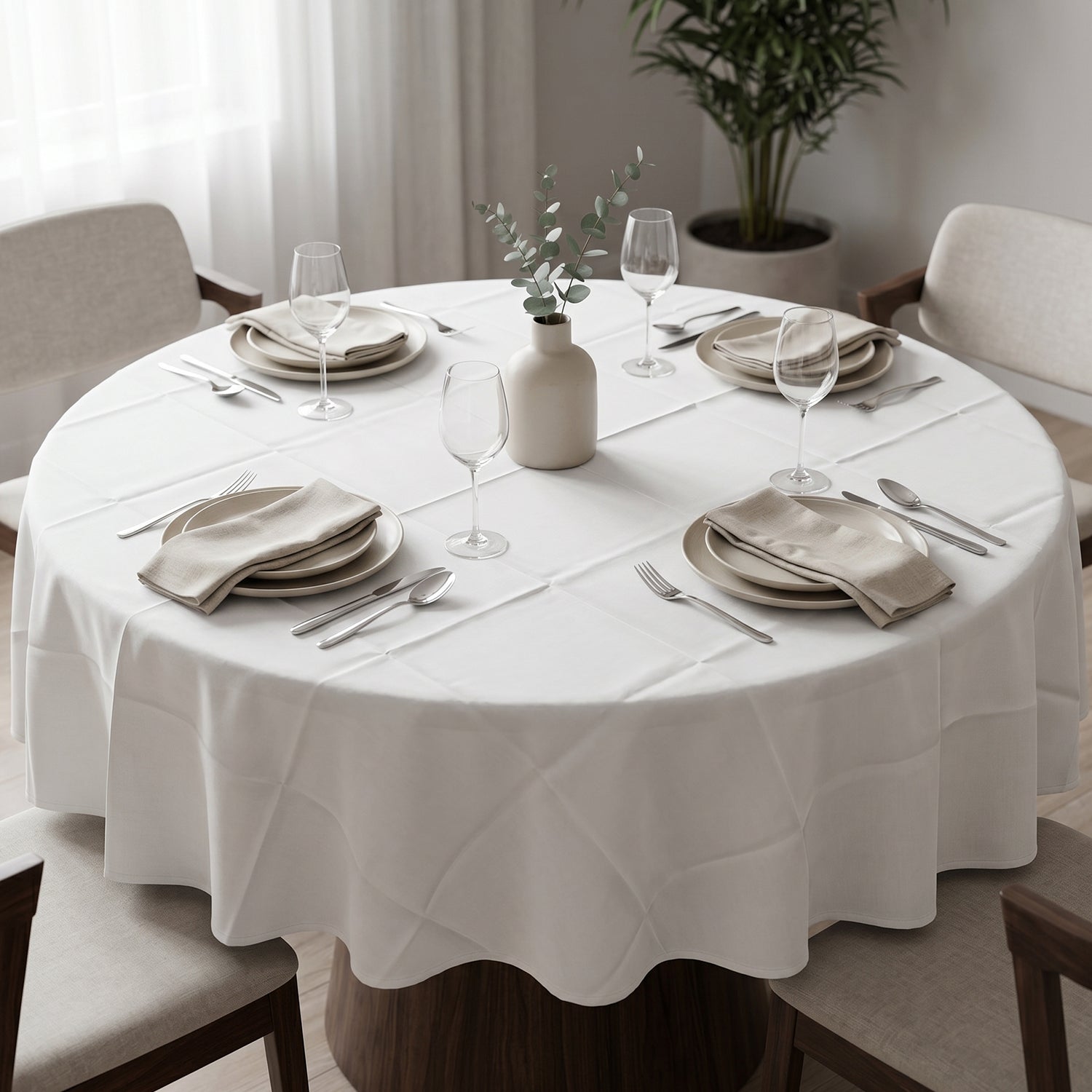 Multipurpose Round Dining Table Mat (1 Pc 150x150 Cm)