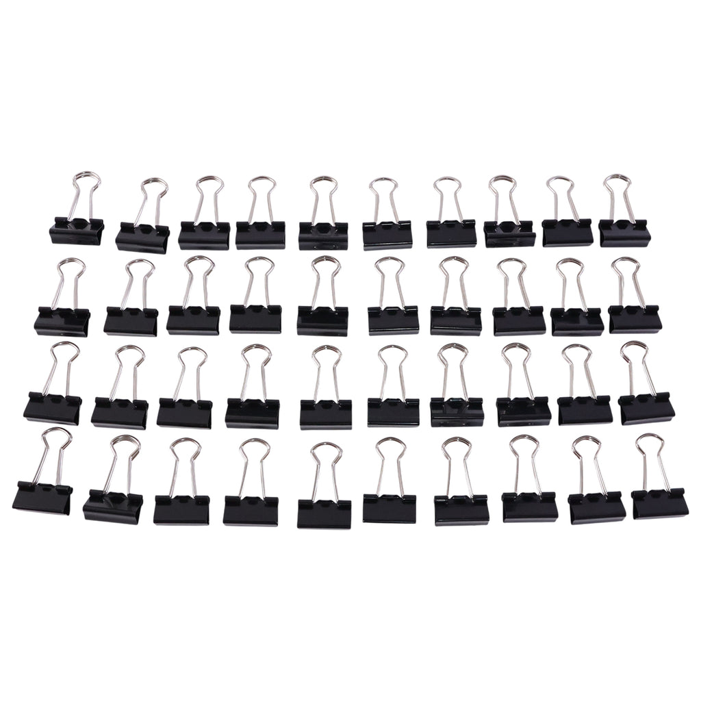 Heavy-duty Black Binder Clips Set (19 Mm 40 Pc)