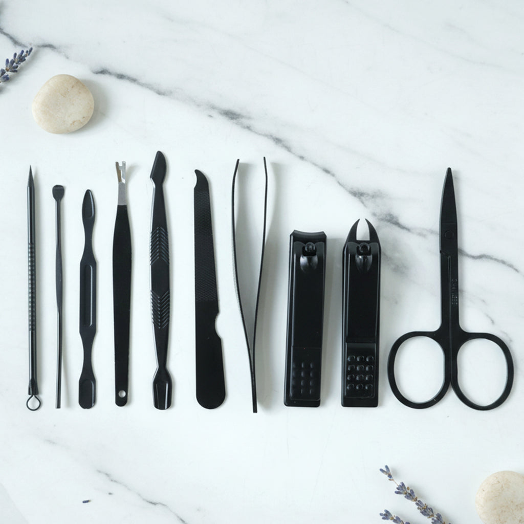 10 In 1 Professional Manicure Pedicure Grooming Kit