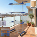 Premium Heavy Duty Stainless Steel 3 Layer Foldable Cloth Drying Stand (1 Set  With Color Box)
