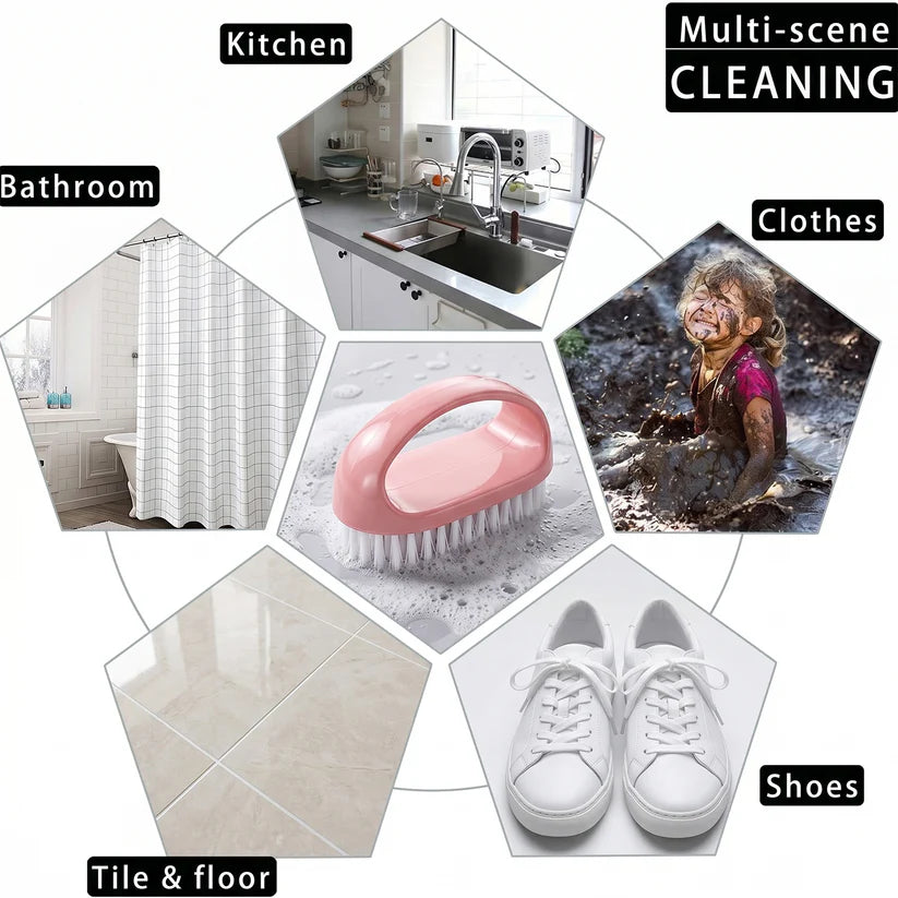 Heavy-duty Multi-purpose Cleaning Brush With Ergonomic Handle (1 Pc)