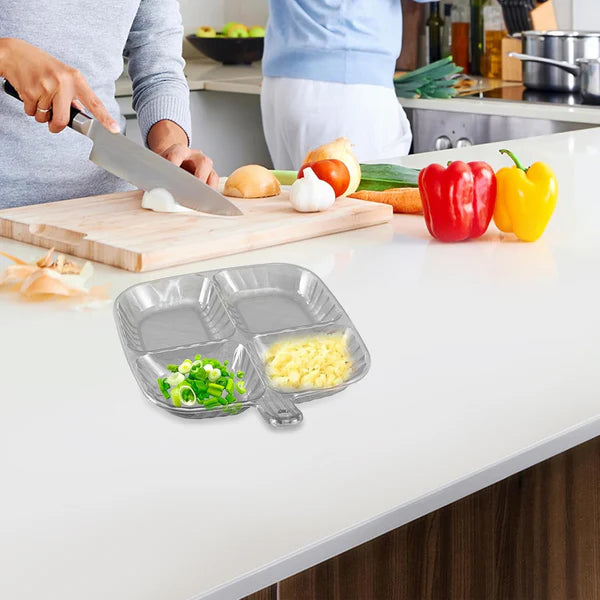 Plastic Kitchen Trays For Serving (4 Compartment  1 Pc)