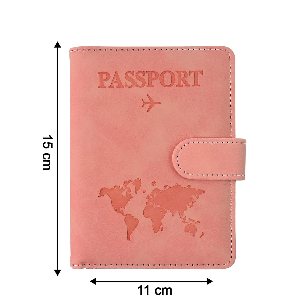 Premium World Map Design Travel Passport Holder  Wallet (15x11cm  1 Pc)